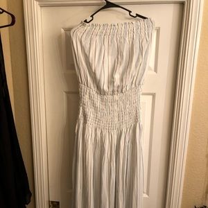 Vici White Gulf Smock maxi dress
